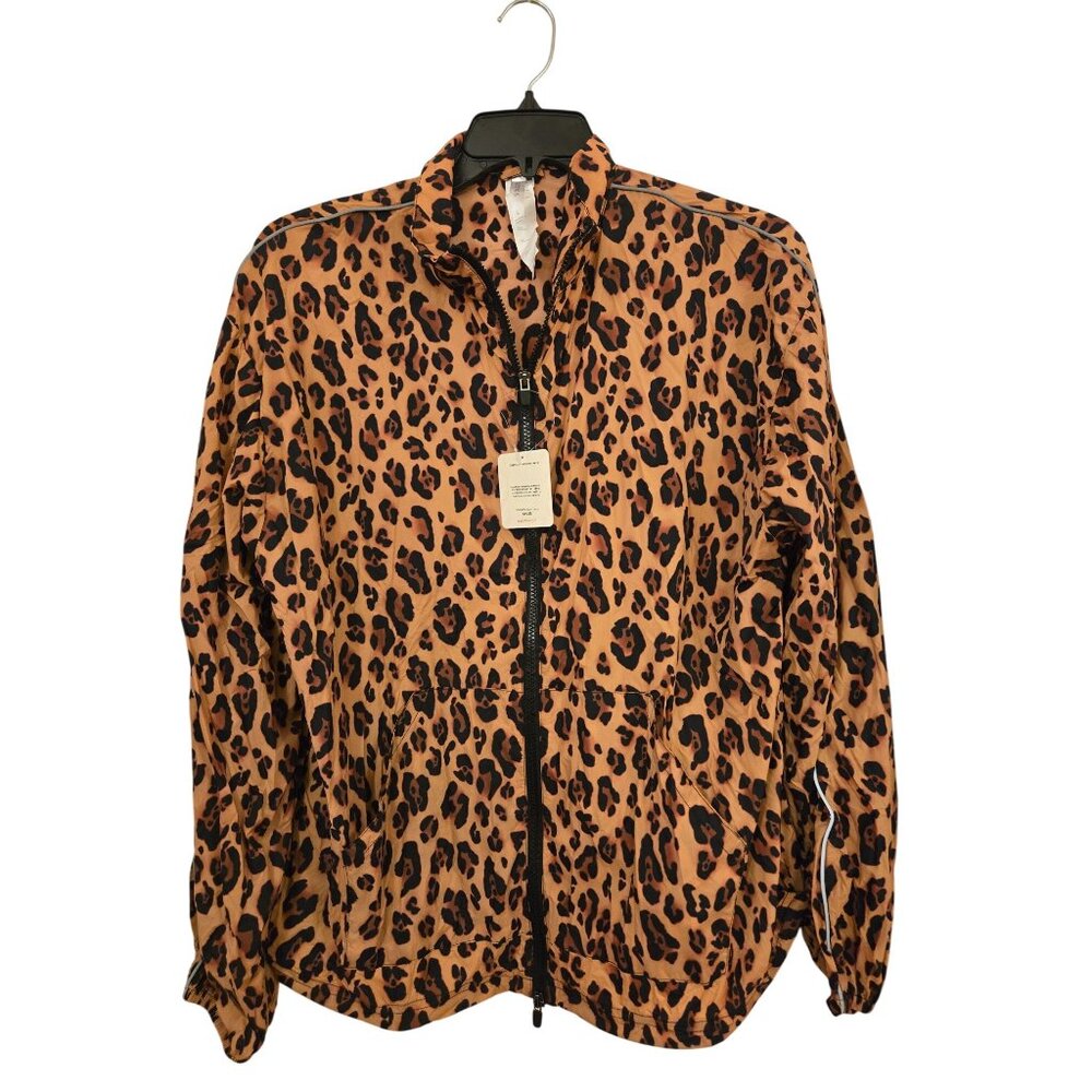 Fabletics  Leopard Print Oversized Windbreaker L Brand new with tags
